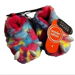 Monster Feet Slippers- toddler size 4